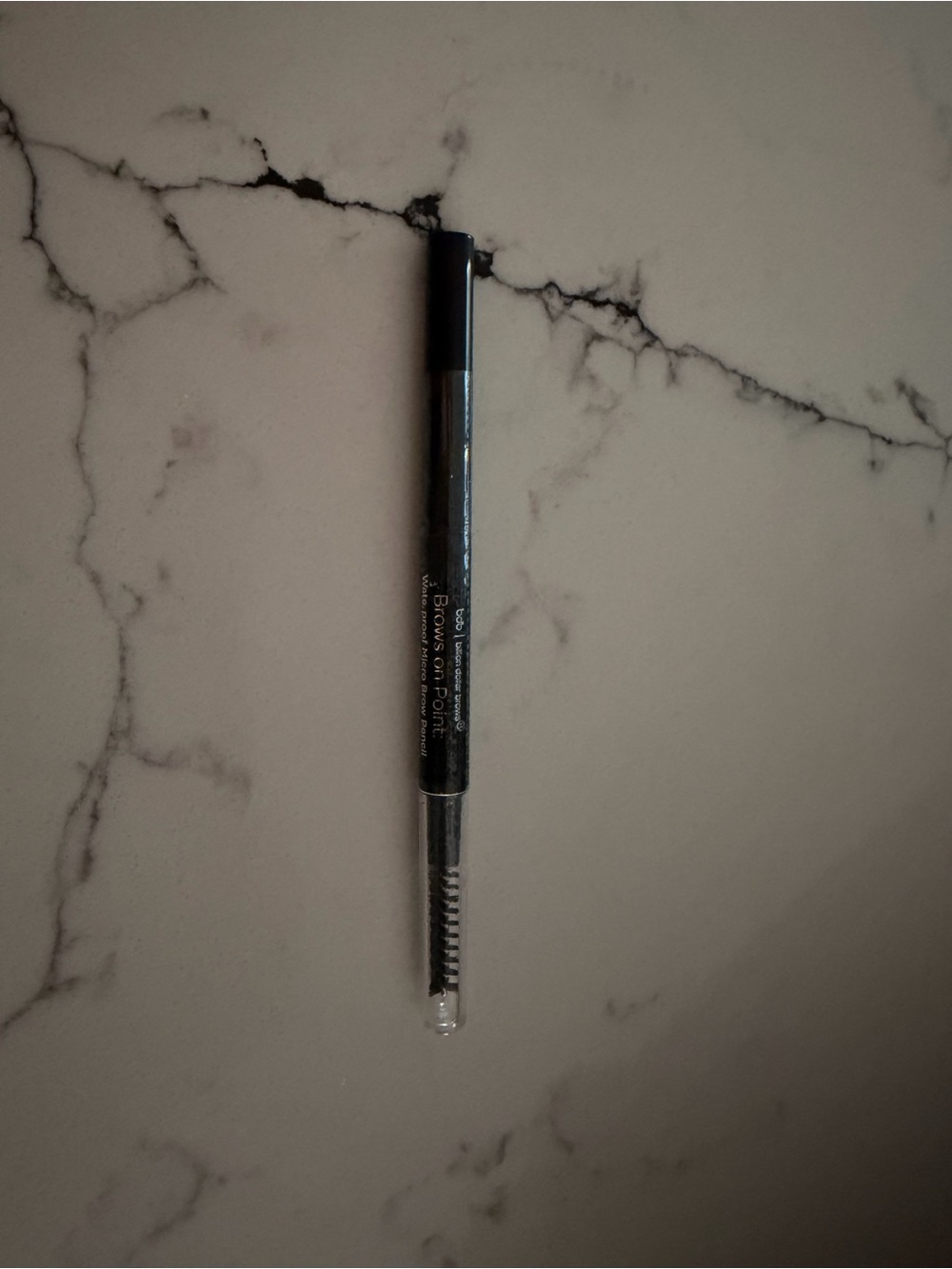 Sleek Black Brow Sculpting Pencil with Spoolie